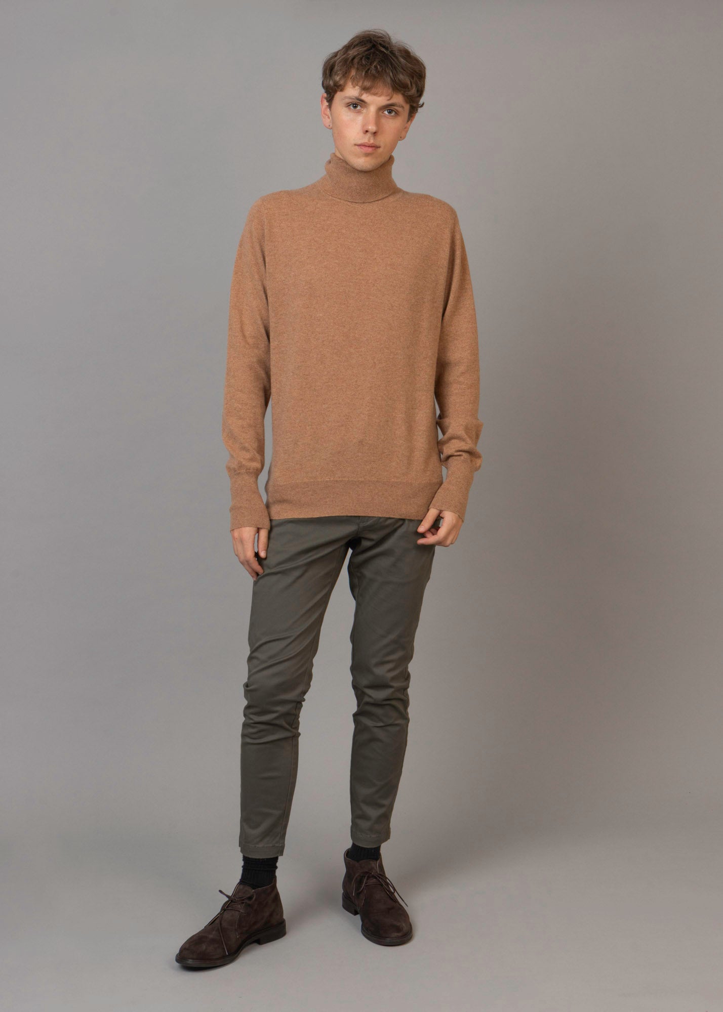 Classic Cashmere Roll Neck Jumper