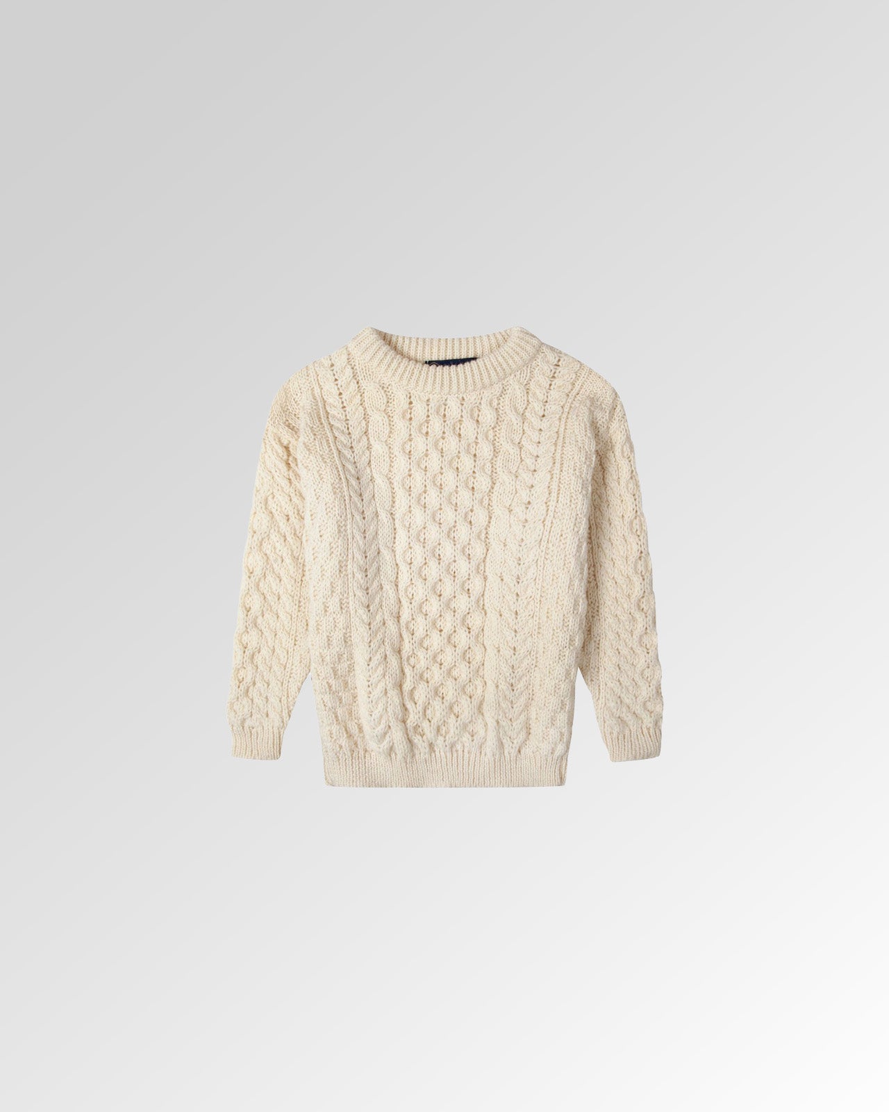 Children's Crew Neck Aran Jumper