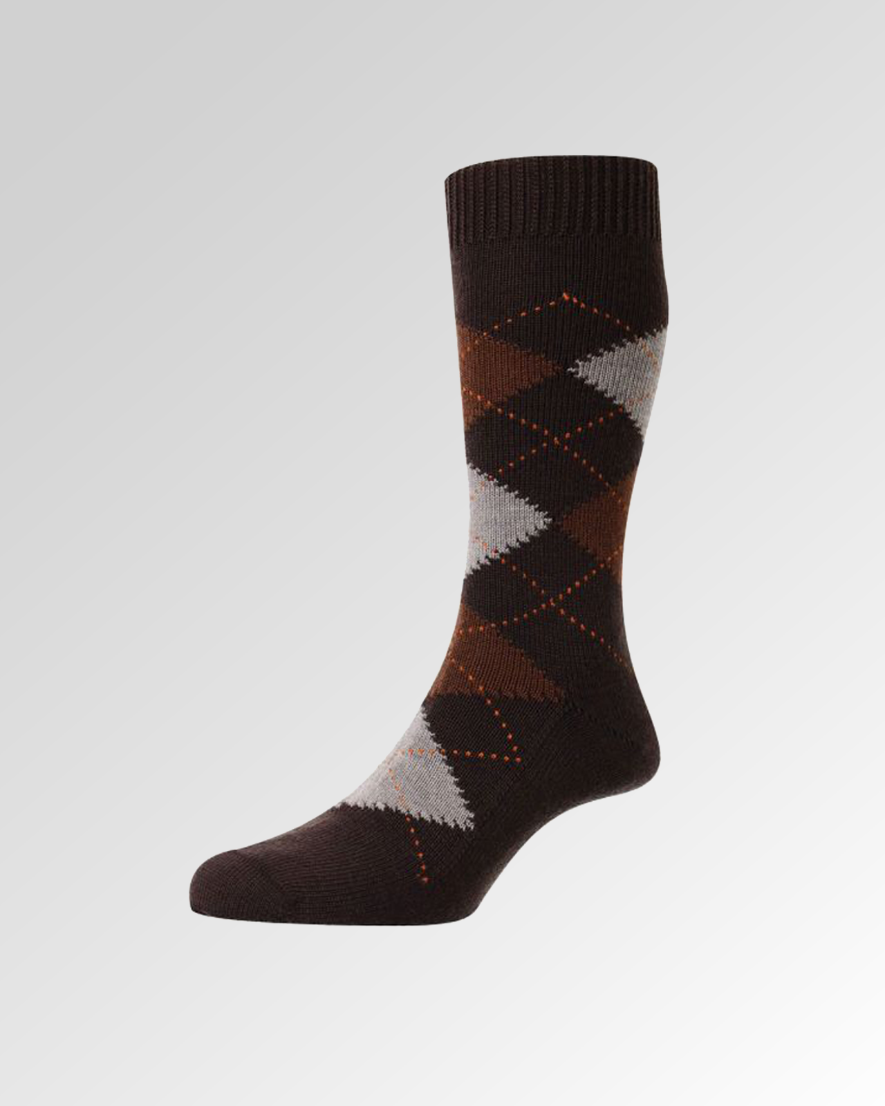 Racton Argyle Merino Wool Socks
