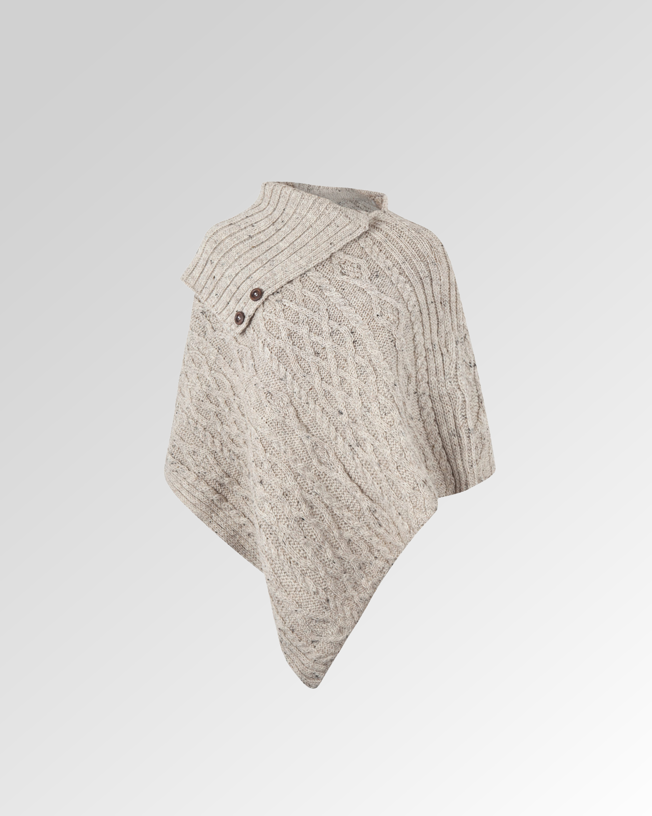 Ladies Long Neck Poncho