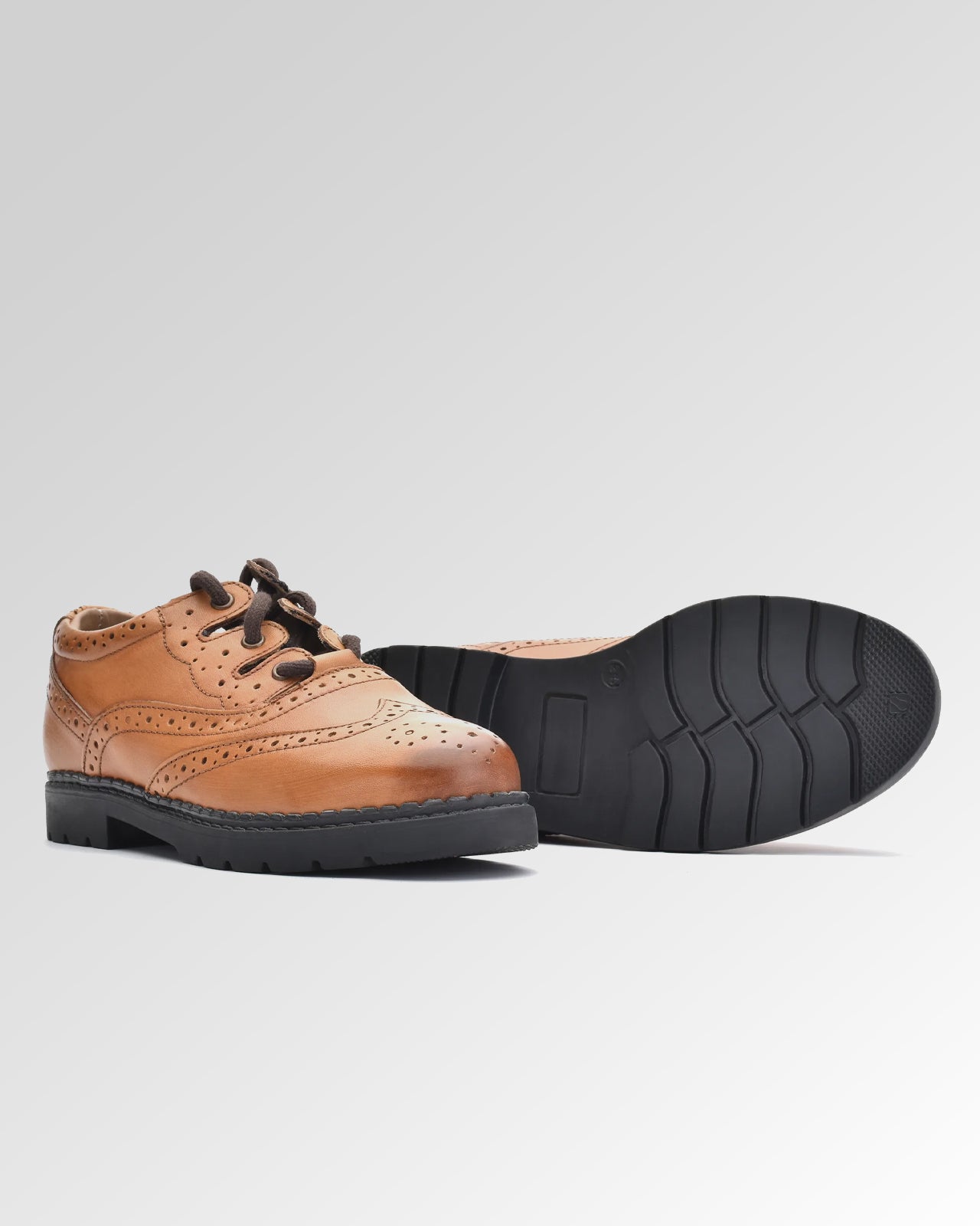 Boys Brown Ghillie Brogues
