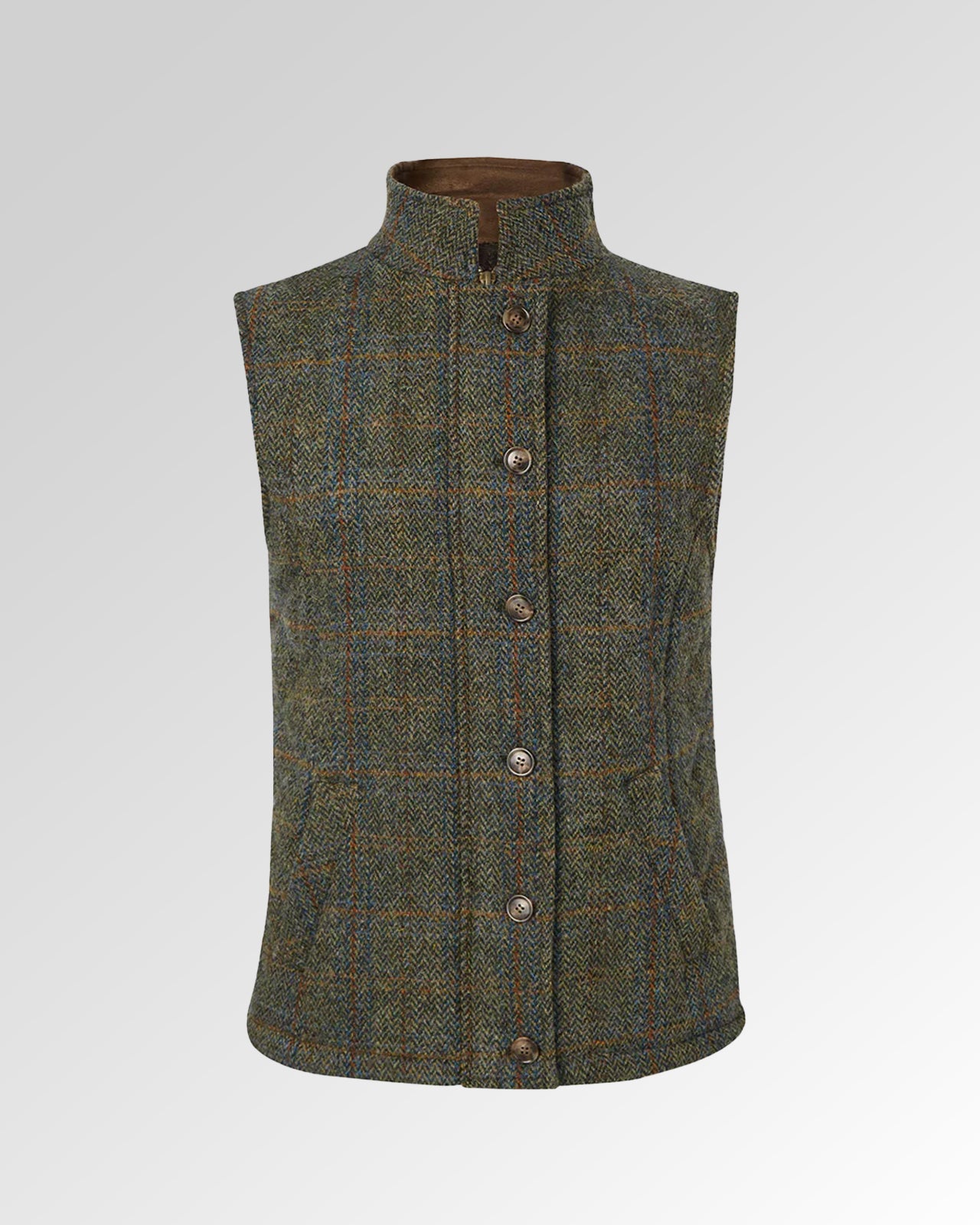 Andrea Ladies Tweed Gilet
