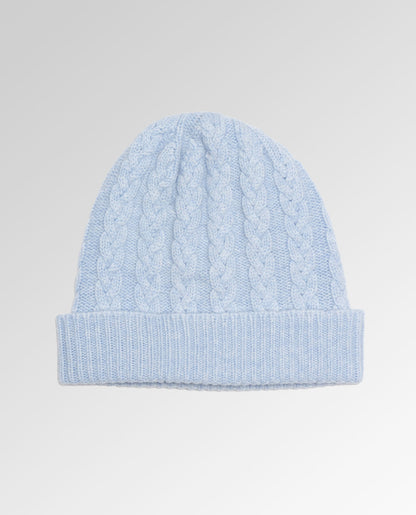 Cable Knit Cashmere Beanie