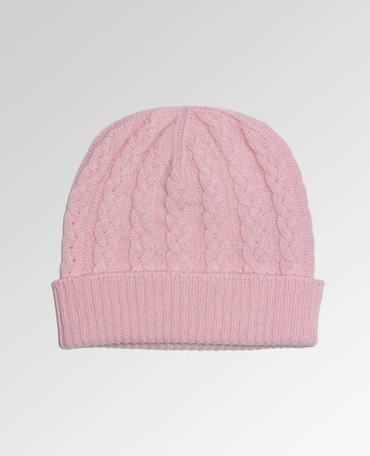 Cable Knit Cashmere Beanie