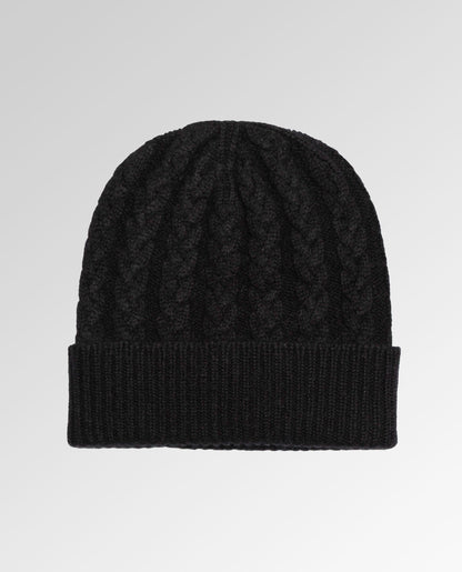 Cable Knit Cashmere Beanie