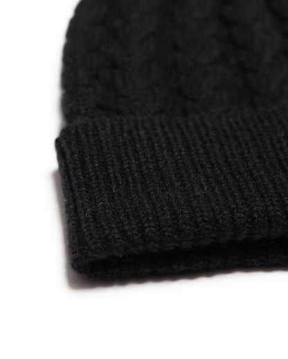Cable Knit Cashmere Beanie