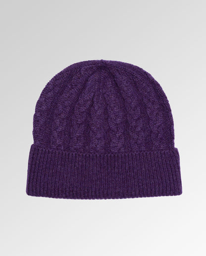 Cable Knit Cashmere Beanie