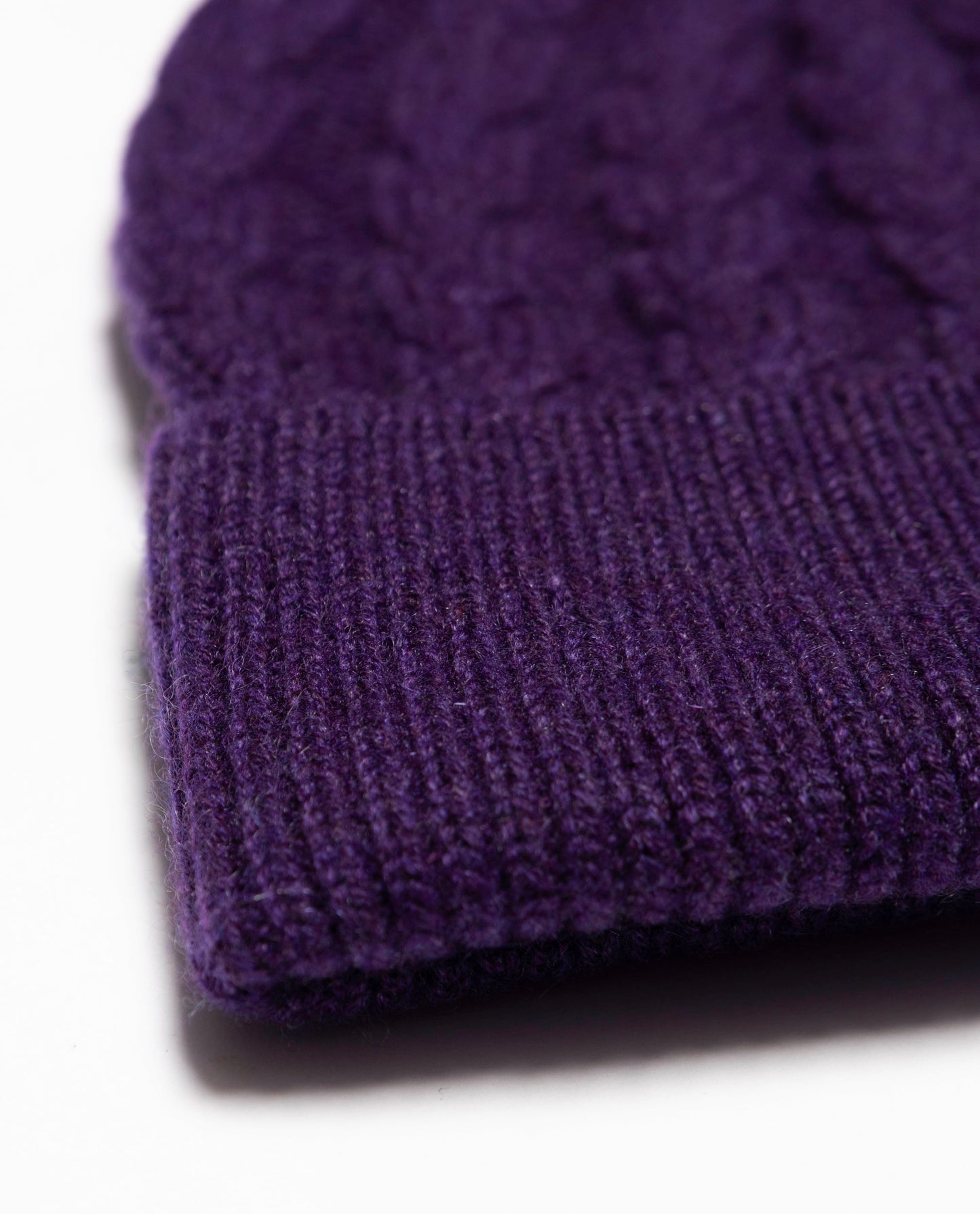 Cable Knit Cashmere Beanie