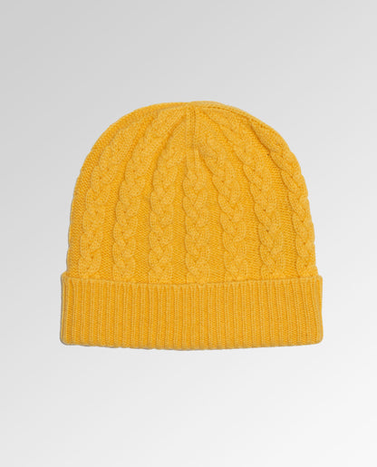 Cable Knit Cashmere Beanie