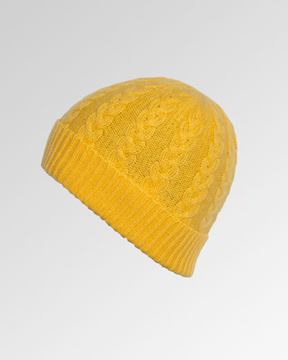Cable Knit Cashmere Beanie