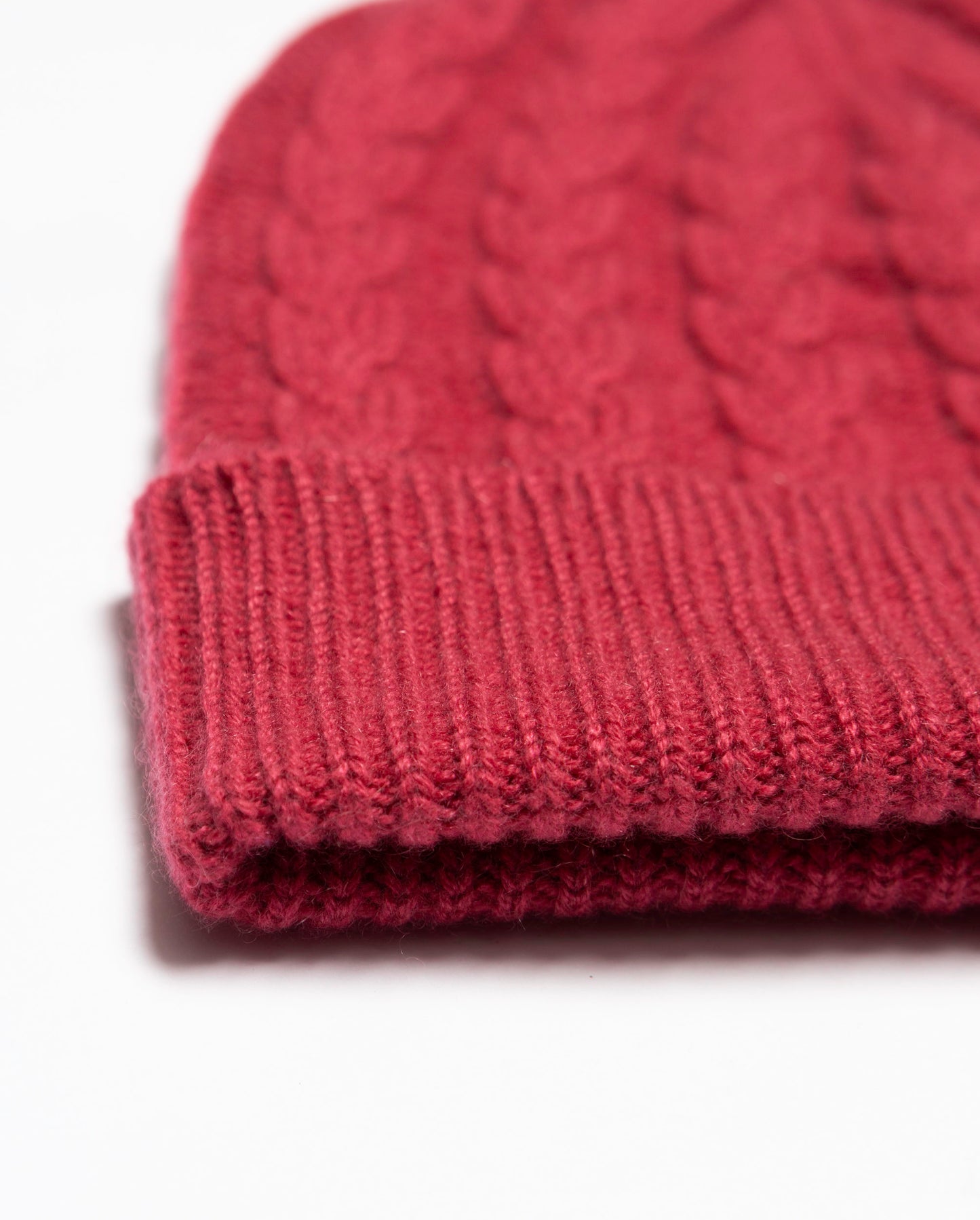 Cable Knit Cashmere Beanie
