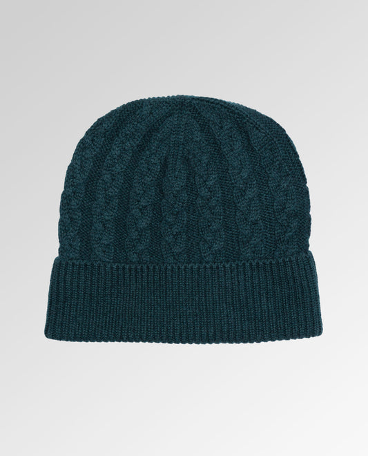 Cable Knit Cashmere Beanie
