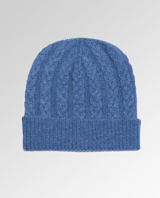 Cable Knit Cashmere Beanie