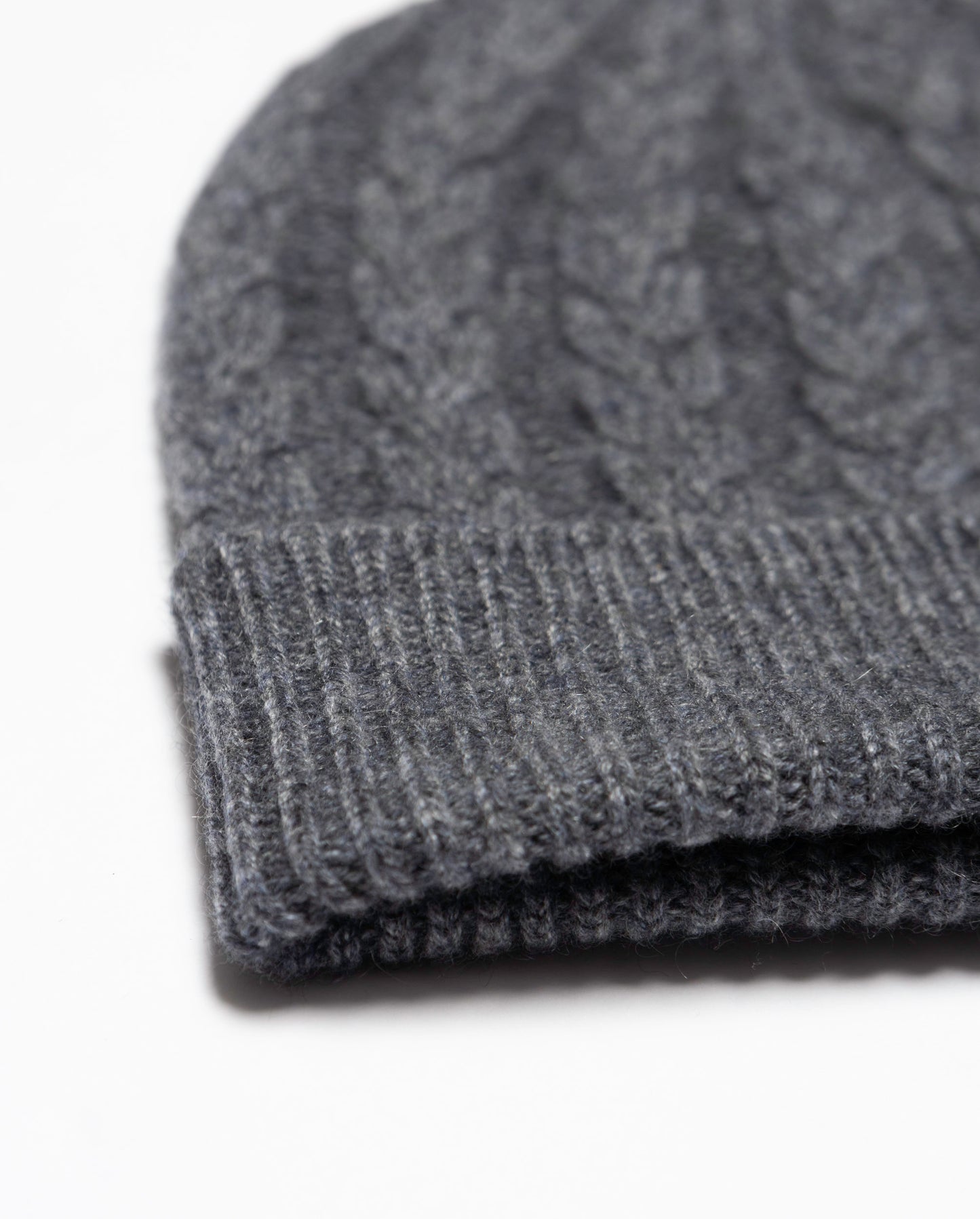 Cable Knit Cashmere Beanie
