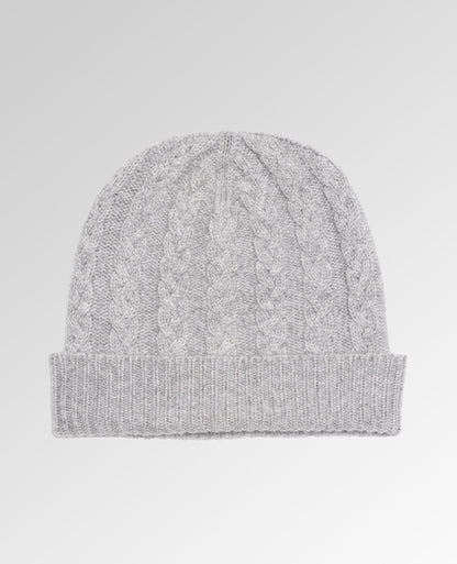 Cable Knit Cashmere Beanie
