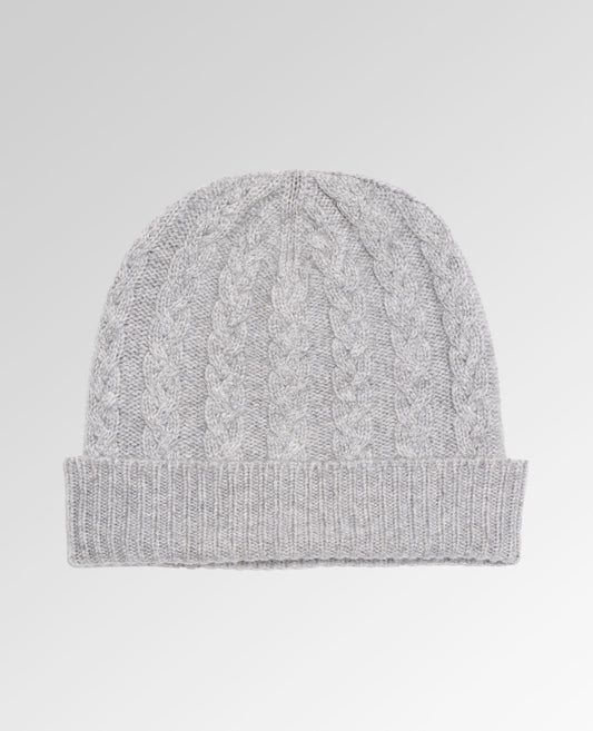Cable Knit Cashmere Beanie