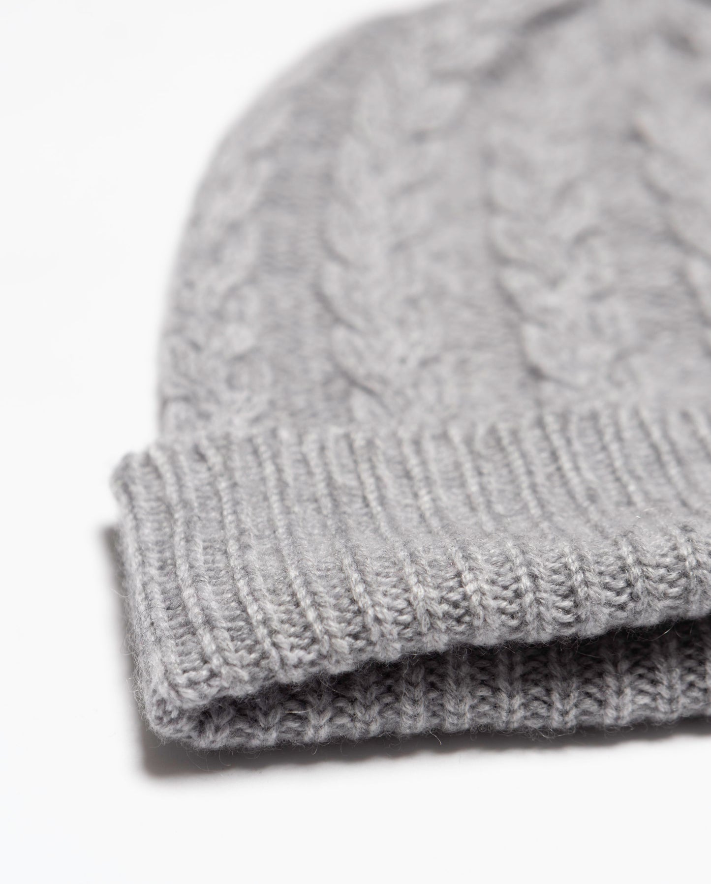 Cable Knit Cashmere Beanie