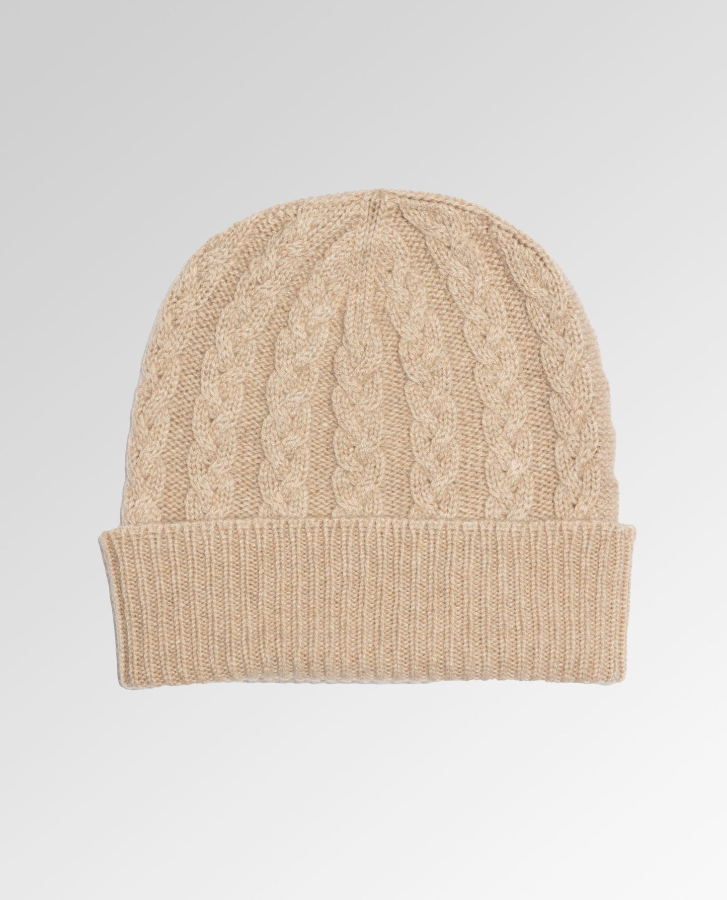 Cable Knit Cashmere Beanie