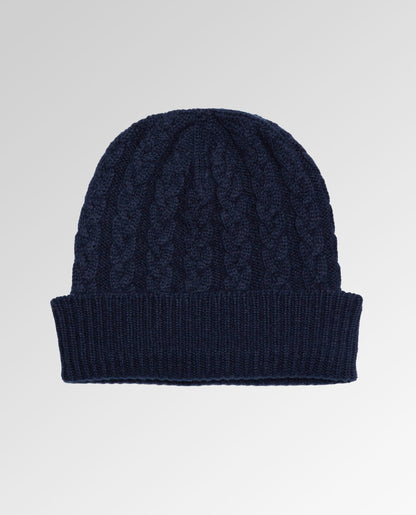 Cable Knit Cashmere Beanie
