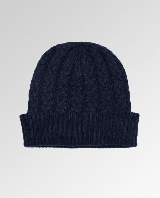 Cable Knit Cashmere Beanie