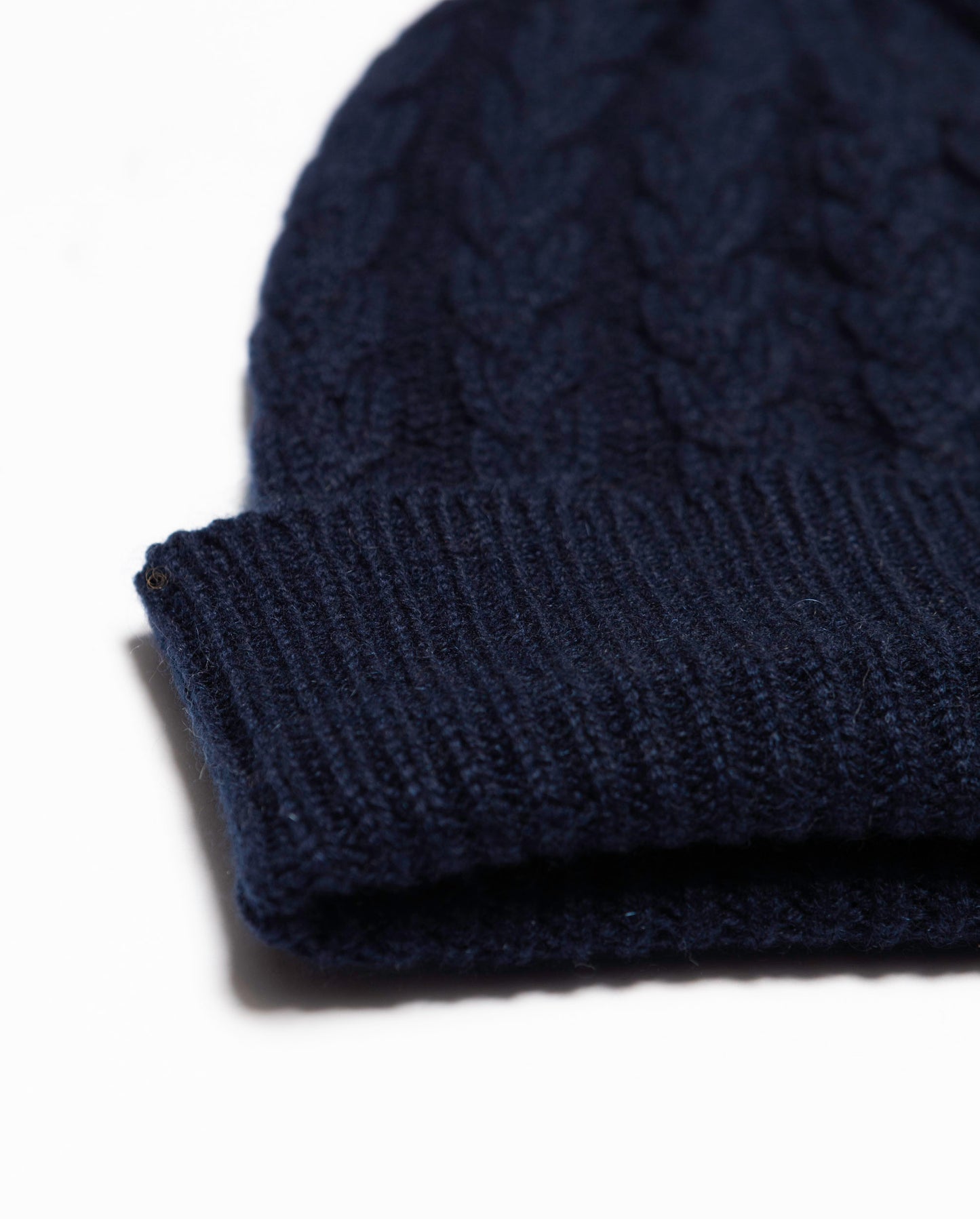 Cable Knit Cashmere Beanie
