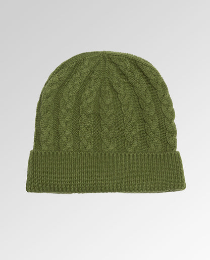 Cable Knit Cashmere Beanie