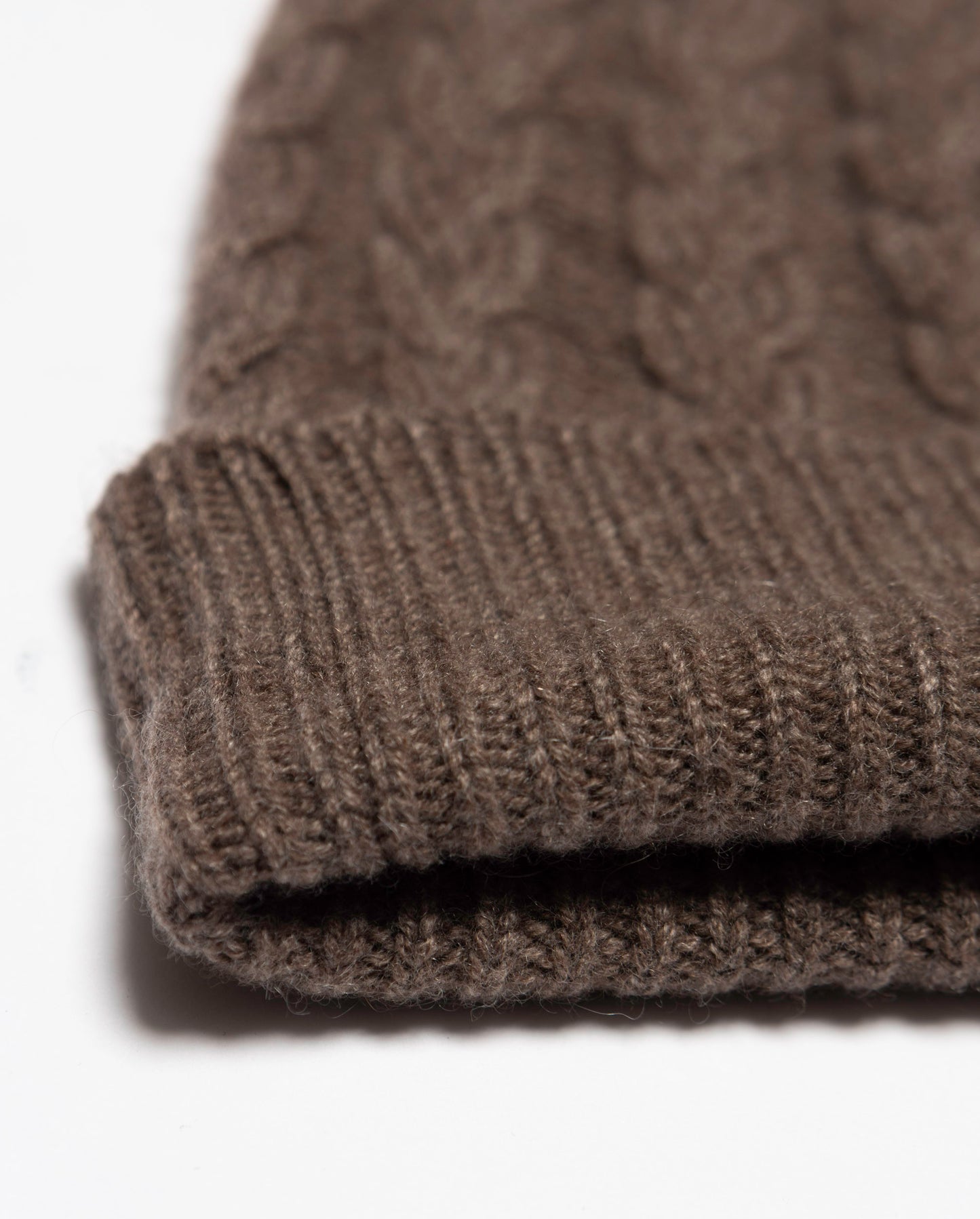 Cable Knit Cashmere Beanie