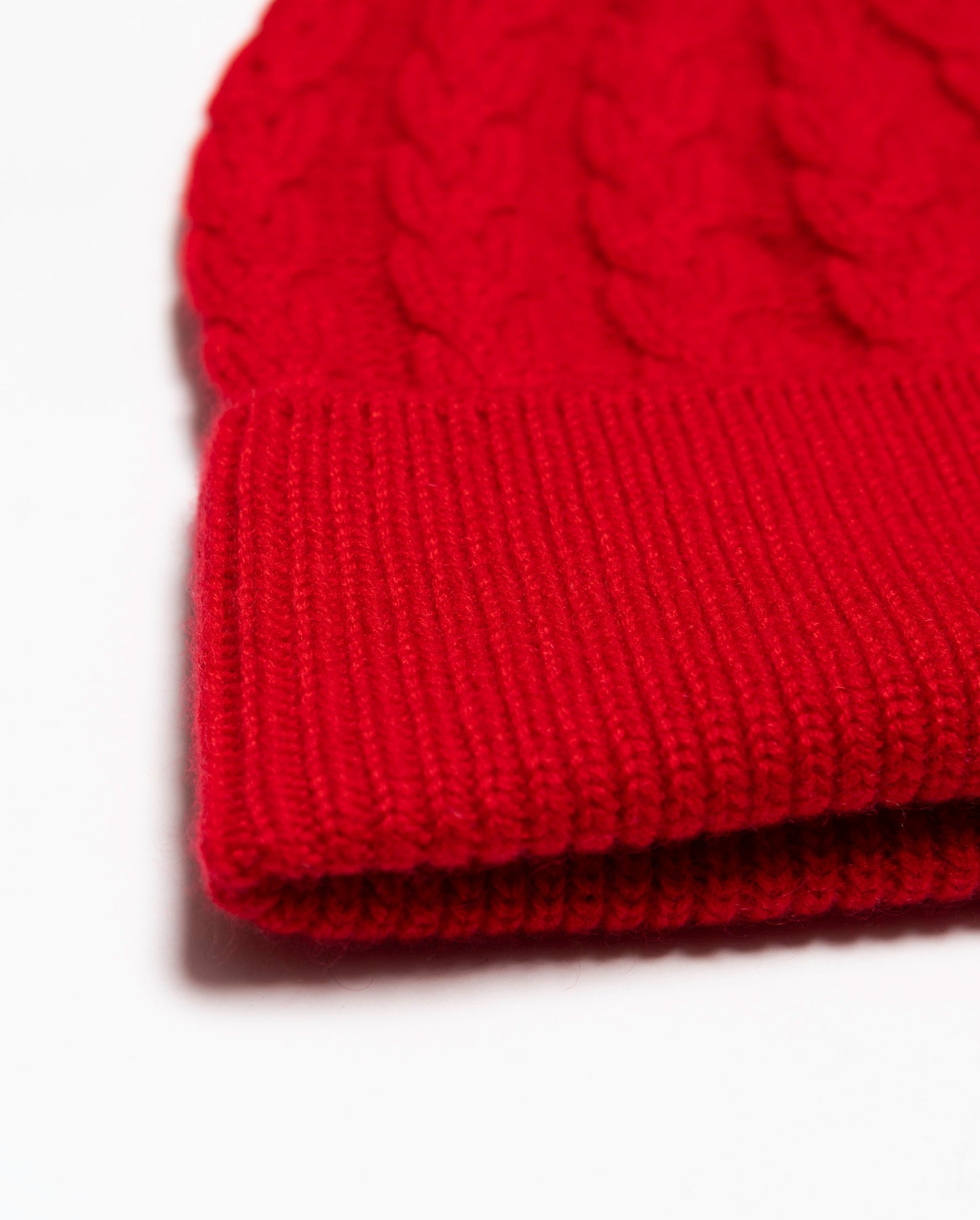 Cable Knit Cashmere Beanie