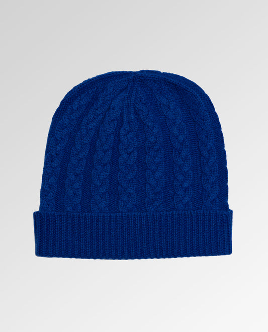 Cable Knit Cashmere Beanie