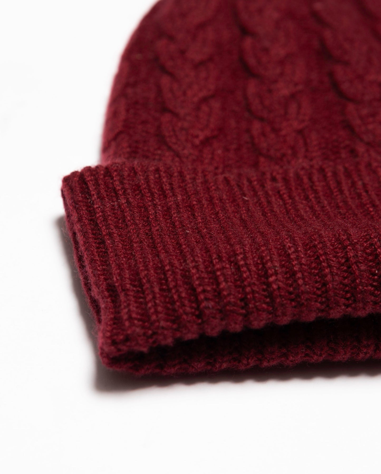 Cable Knit Cashmere Beanie