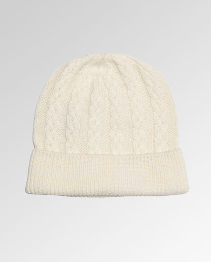 Cable Knit Cashmere Beanie