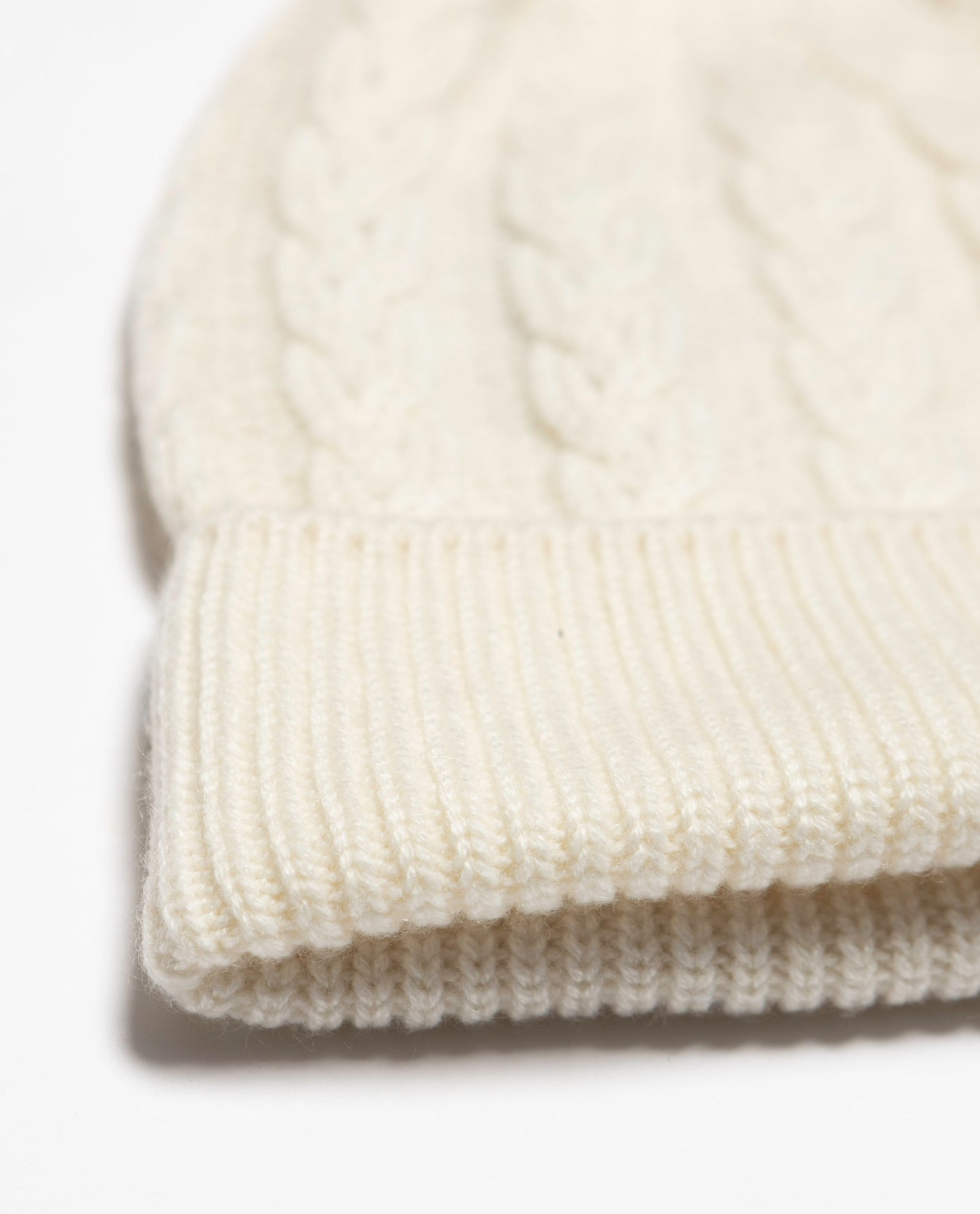 Cable Knit Cashmere Beanie