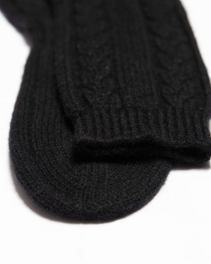 Cable Knit Cashmere Socks