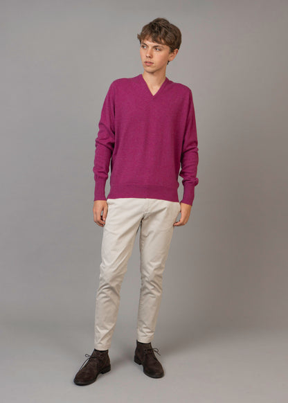 Superfine Cashmere V-Neck Jumper