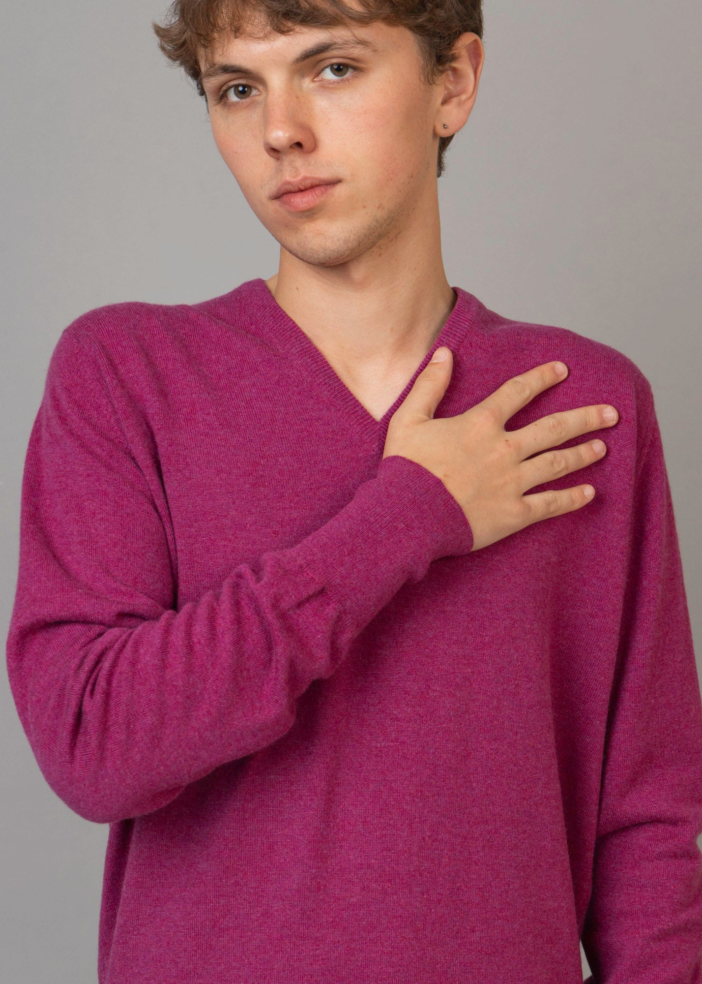 Superfine Cashmere V-Neck Jumper