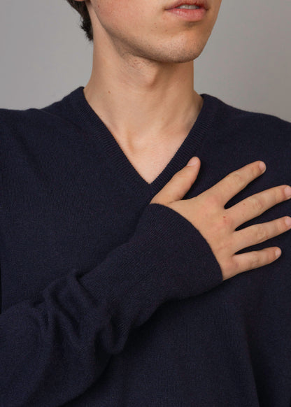 Superfine Cashmere V-Neck Jumper
