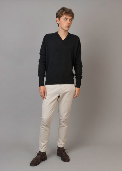 Superfine Cashmere V-Neck Jumper