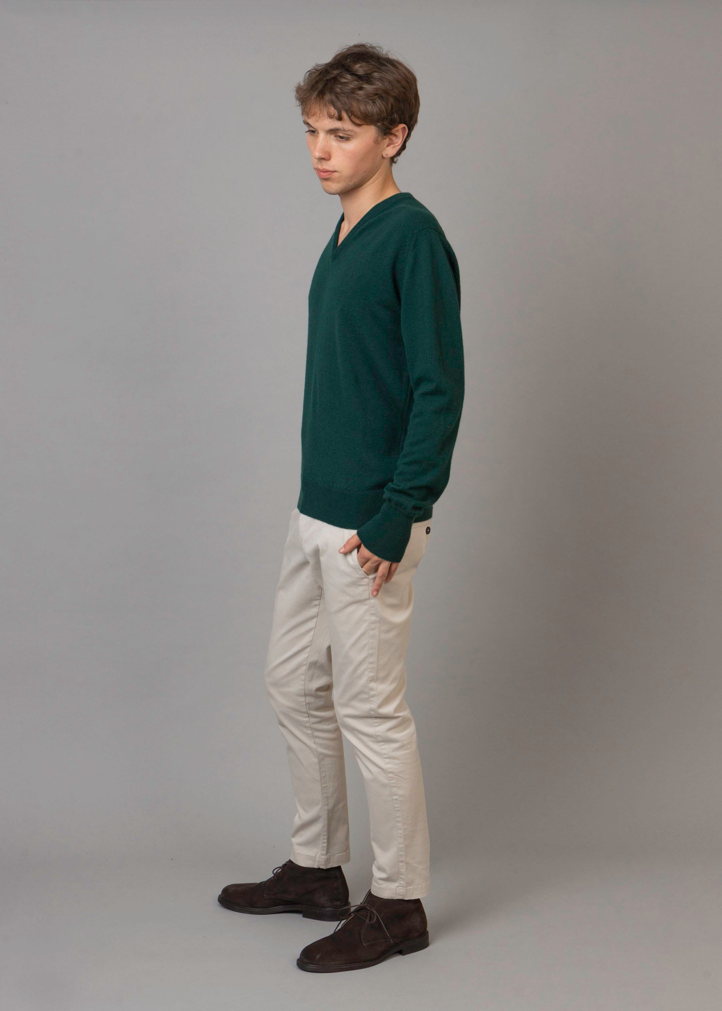 Superfine Cashmere V-Neck Jumper