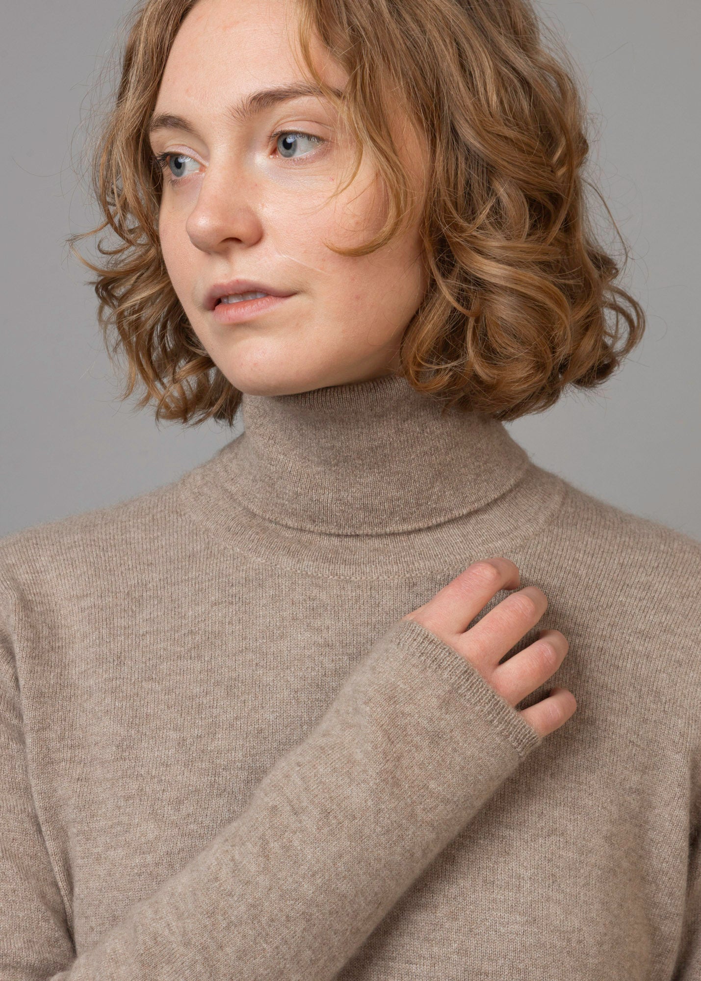 Classic Cashmere Roll Neck Jumper