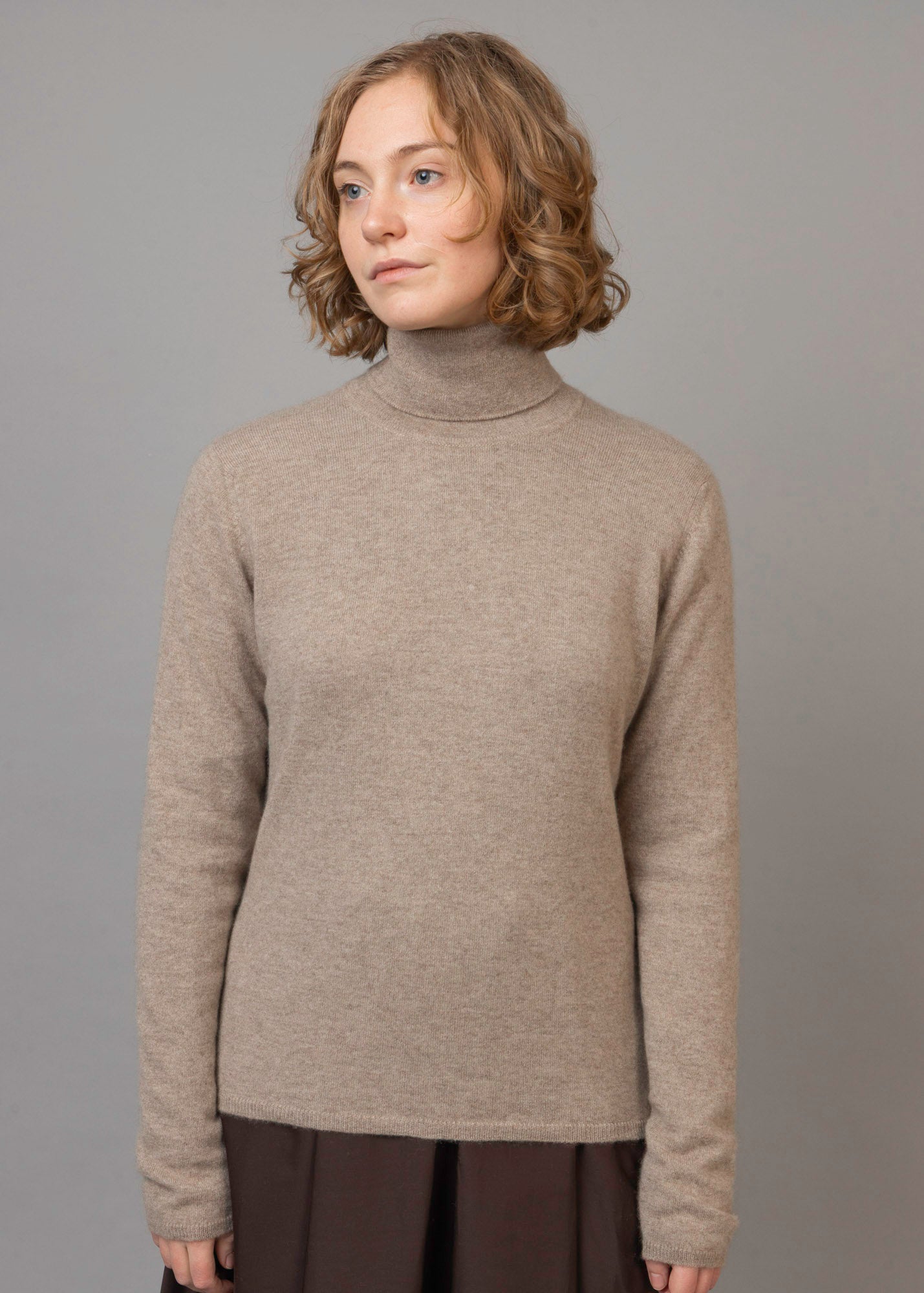 Classic Cashmere Roll Neck Jumper