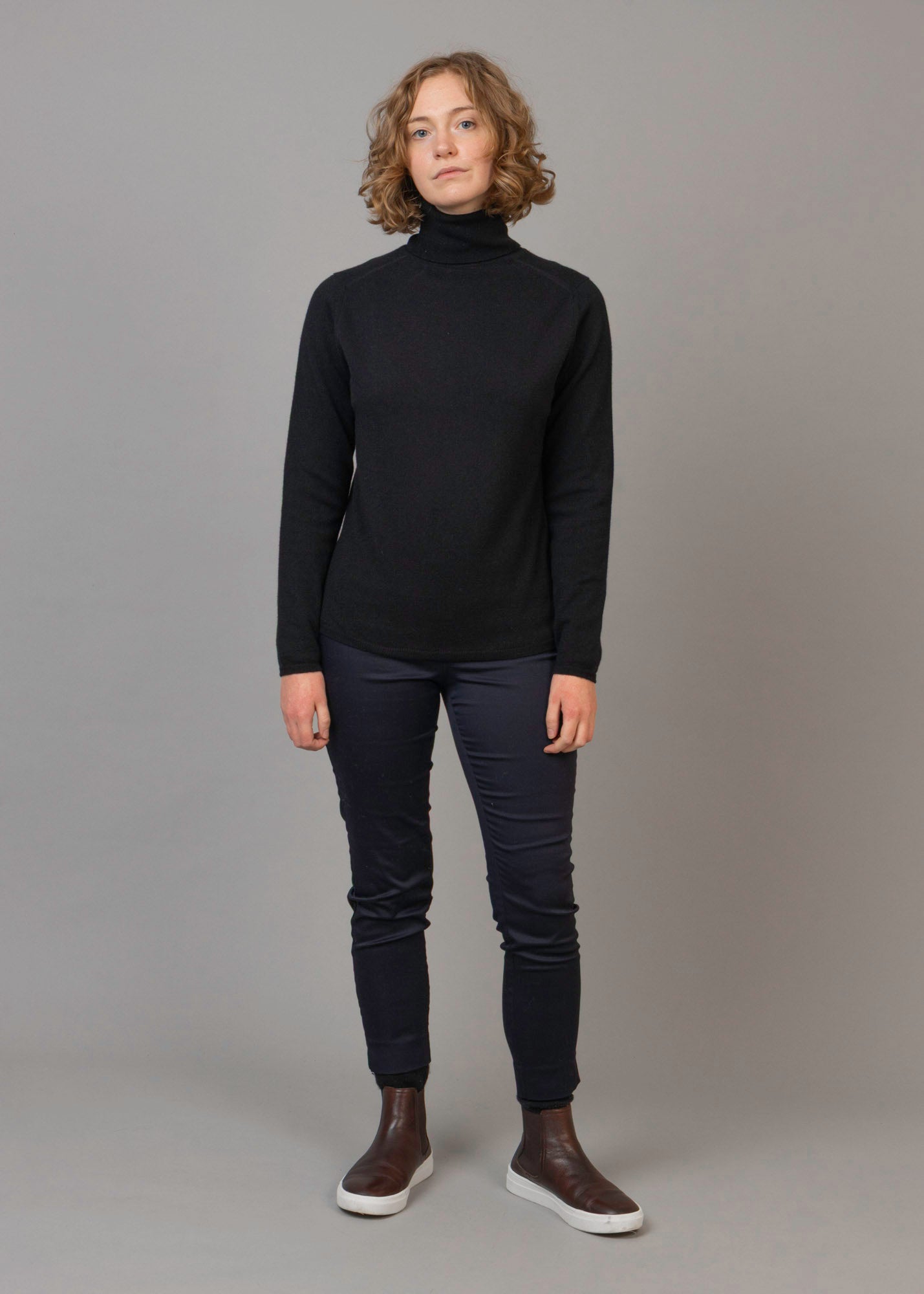 Classic Cashmere Roll Neck Jumper