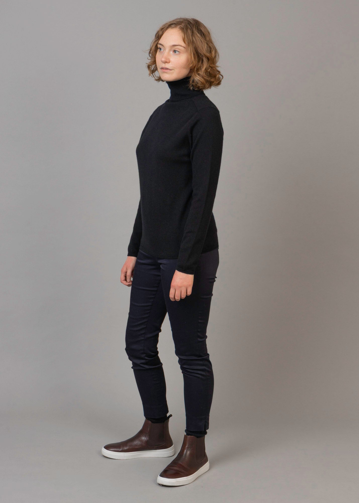 Classic Cashmere Roll Neck Jumper