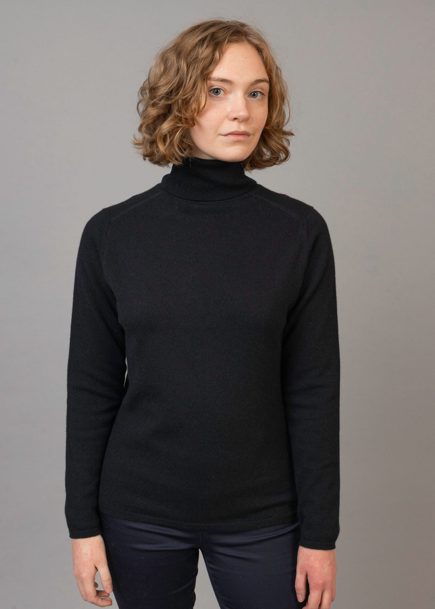 Classic Cashmere Roll Neck Jumper