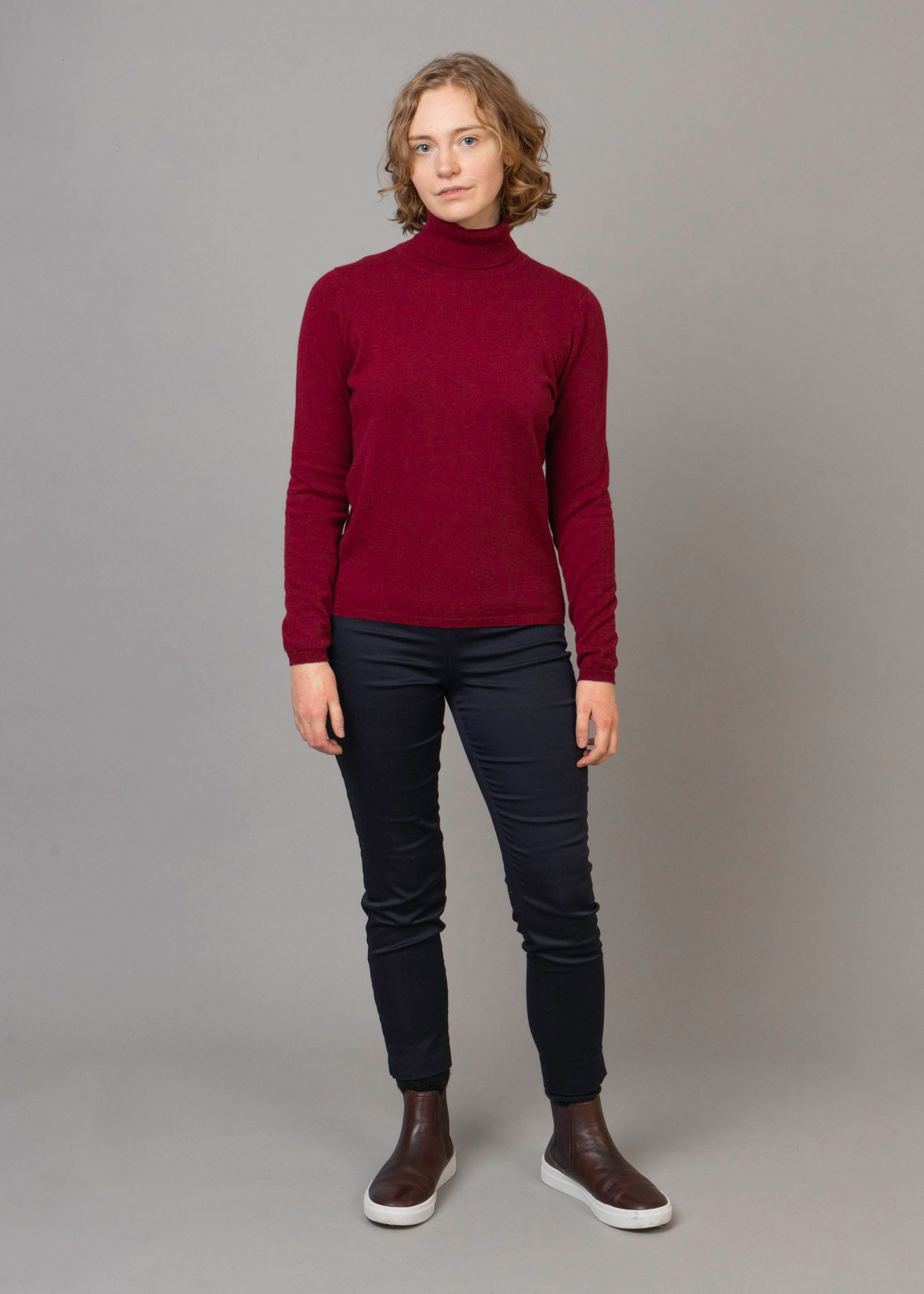 Classic Cashmere Roll Neck Jumper