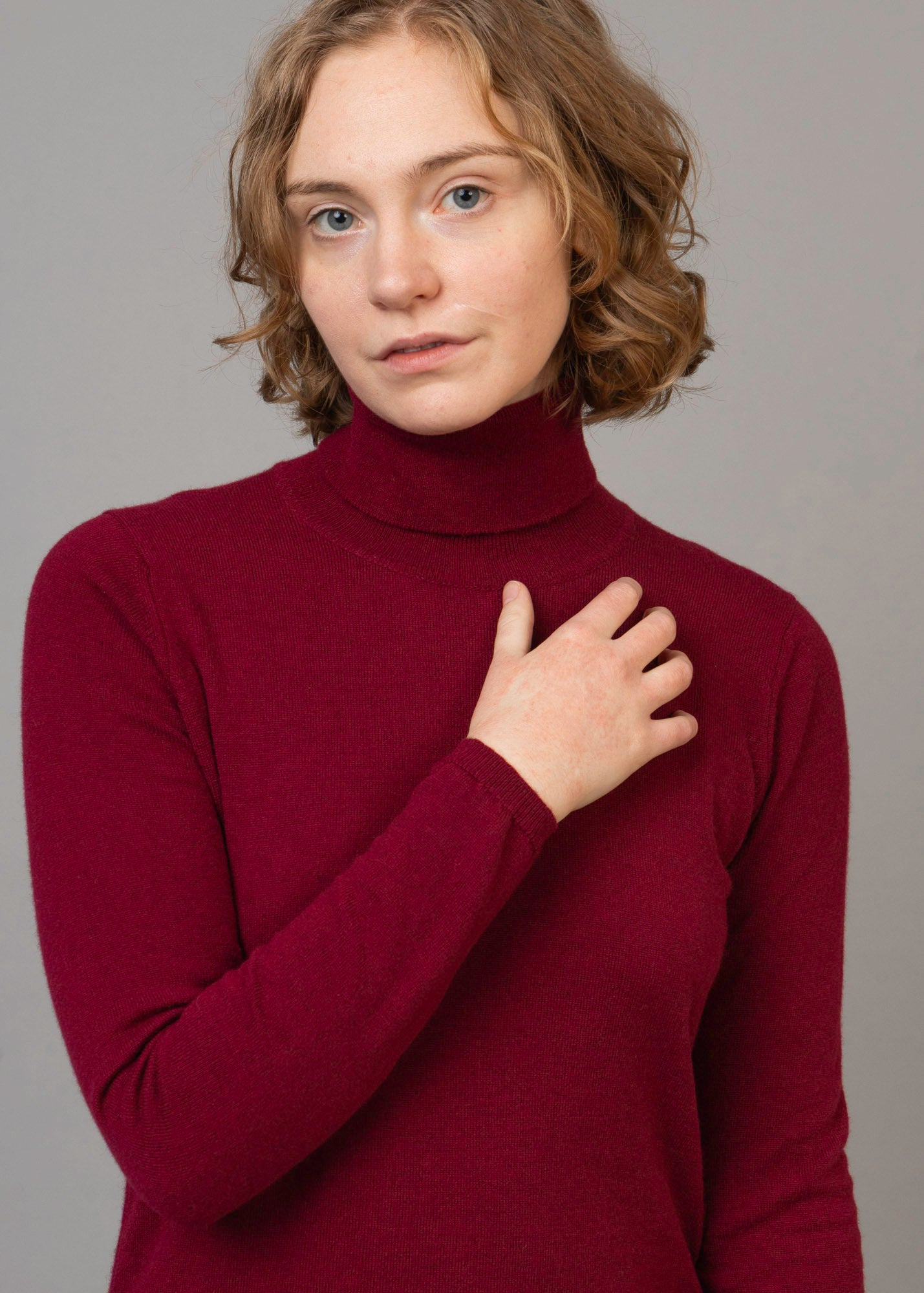 Classic Cashmere Roll Neck Jumper