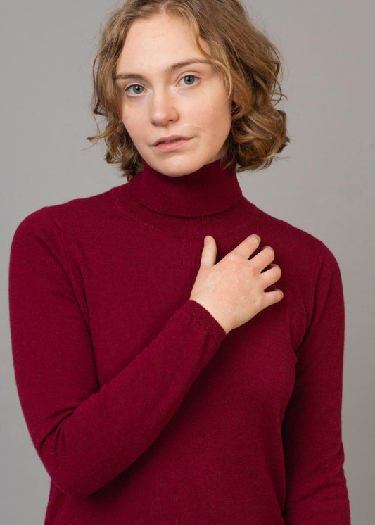 Classic Cashmere Roll Neck Jumper