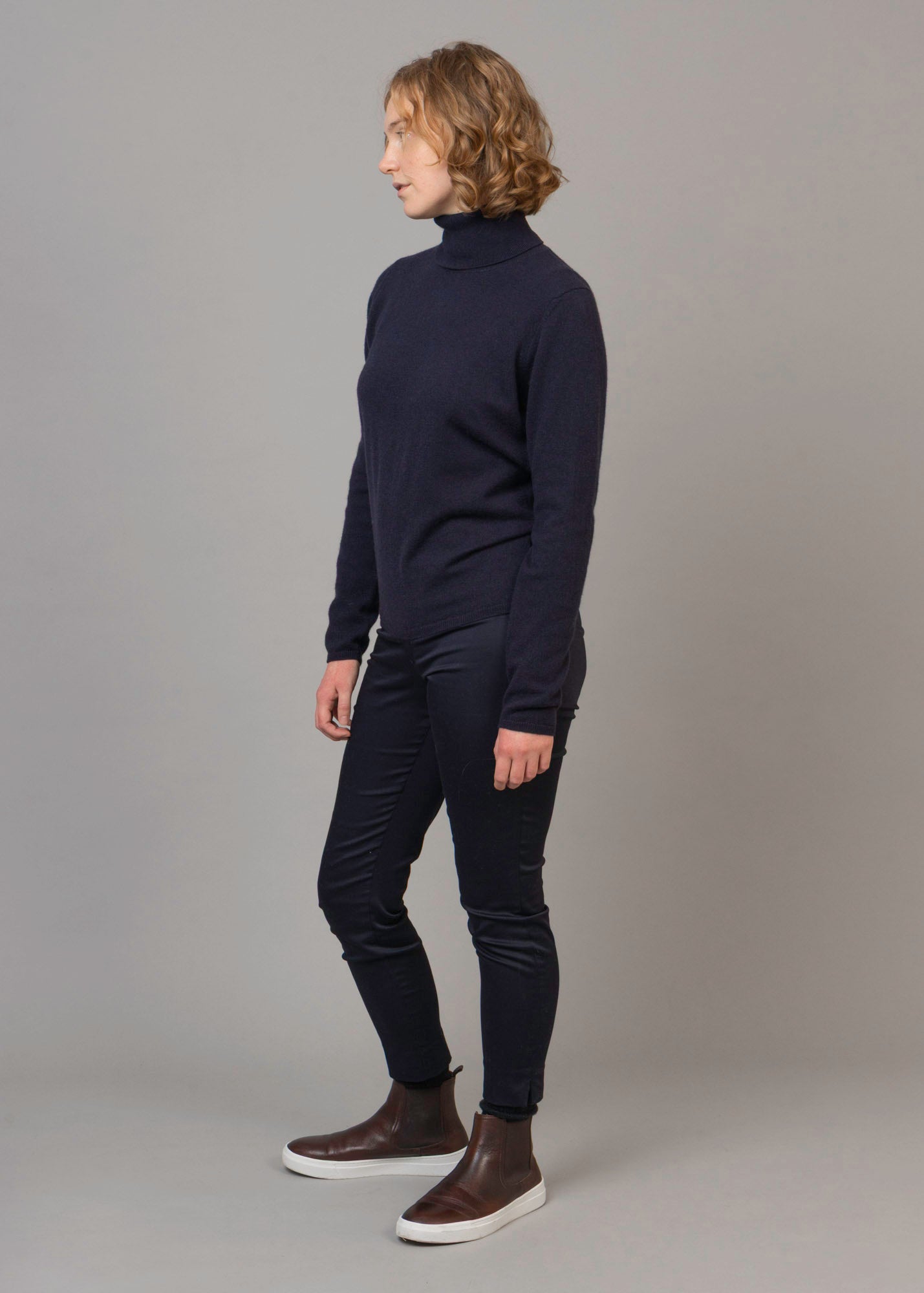 Classic Cashmere Roll Neck Jumper
