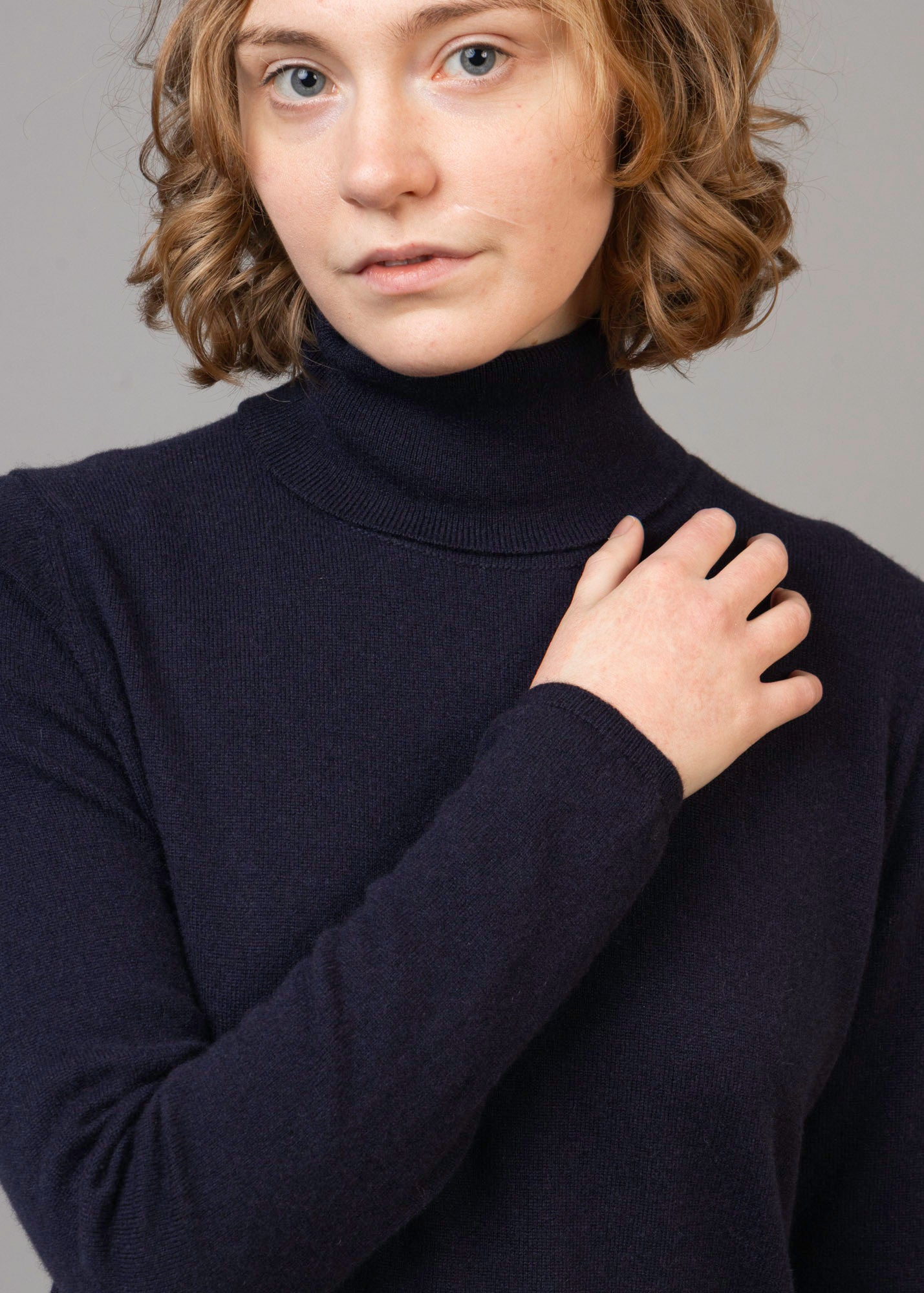 Classic Cashmere Roll Neck Jumper