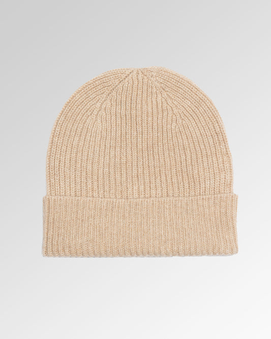 Ribbed Cashmere Beanie