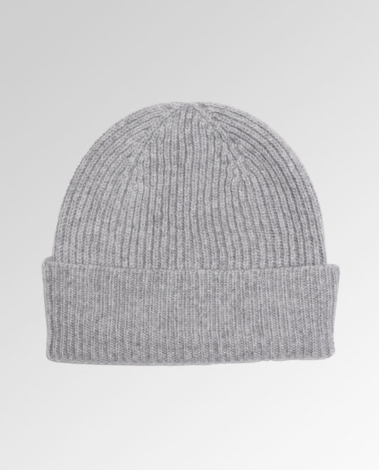 Ribbed Cashmere Beanie